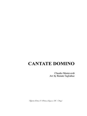 cover image of CANTATE DOMINO--Claudio Monteverdi--For SSATTB Choir